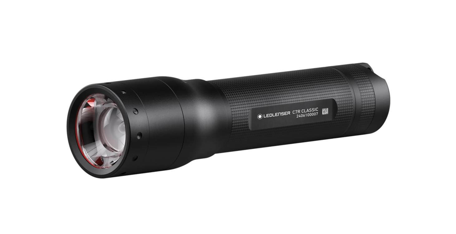 LEDLENSER C7R Classic - Oppladbar lykt. Spesialpris.