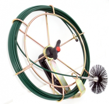 Mini håndspole med brems