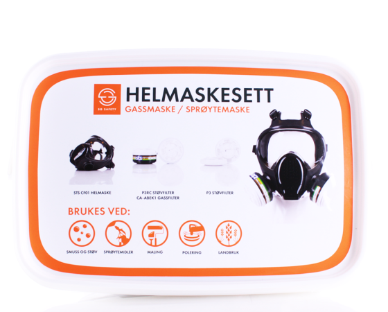 Helmaske maskesett, gassmaske/ sprøytemaske SG20028